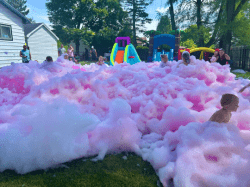 Foam Party with Colored Foam