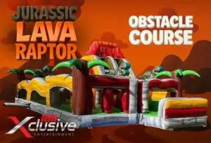 Jurassic Lava Raptor Obstacle course